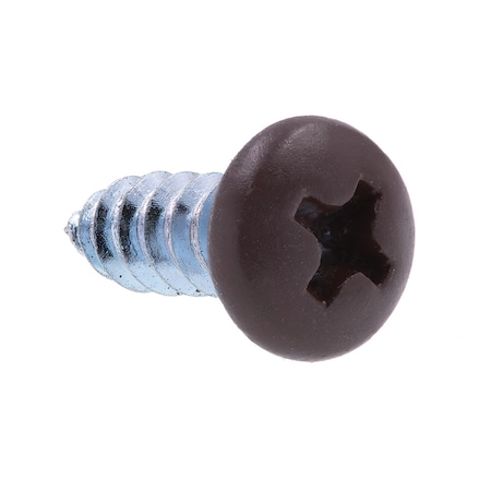 Prime-Line Sheet Metal Screw, S-Tap Pan Head Phil Dr No. 8 X 1/2in Zinc Pl Steel Black Head 25PK 9154665